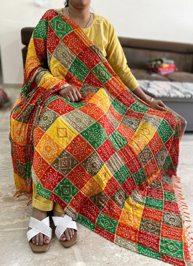 Chinnon Multi Colour Traditional Wear Printed Dupatta